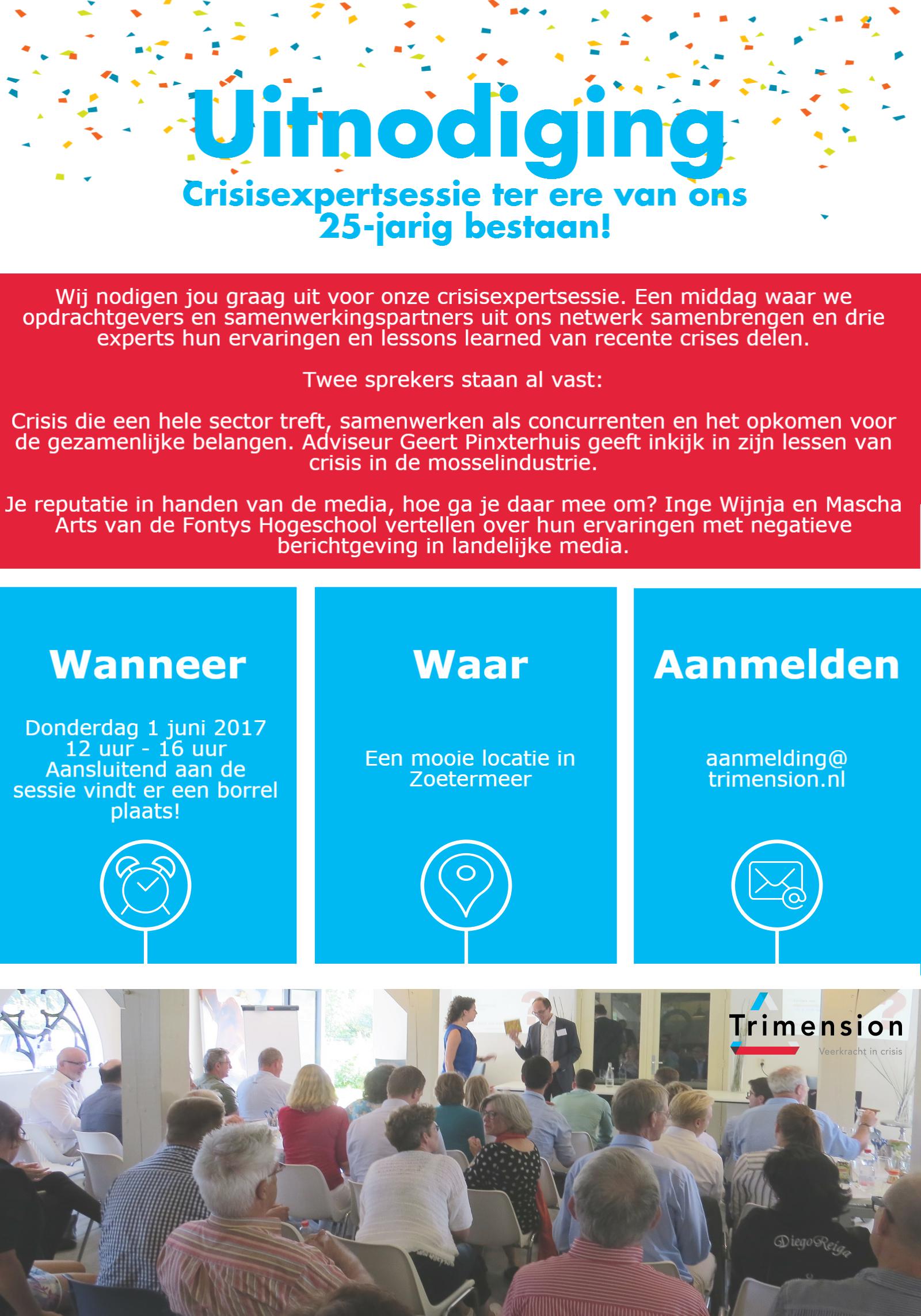 Crisisexpertsessie 1 juni